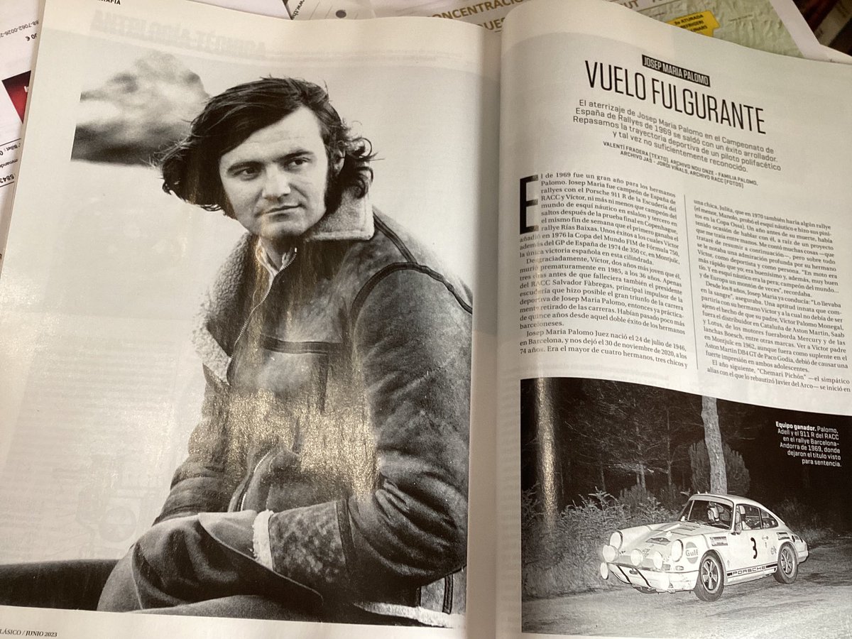 En el Motor Clásico de juny, publico un article d’homenatge a Josep Maria Palomo (o, com diria Javier del Arco, Chemari Pichón).