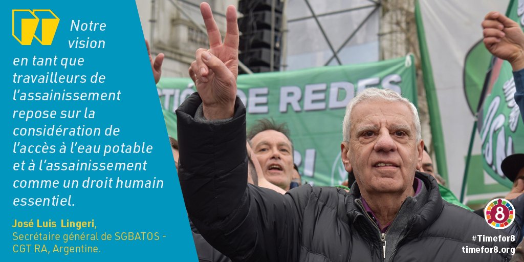 💦L'eau et l'assainissement sont des #DroitsHumains que des milliards de personnes n'ont pas. Les syndicats demandent ds investissements publics dans la gestion durable de l'eau✊
🗣️J.L.Lingeri #SGBASTOS @CGTArgOficial
➡️ pulse.ly/uarv3jh7wu
#timefor8 #HLPF2023 #ODD6 #ODD8