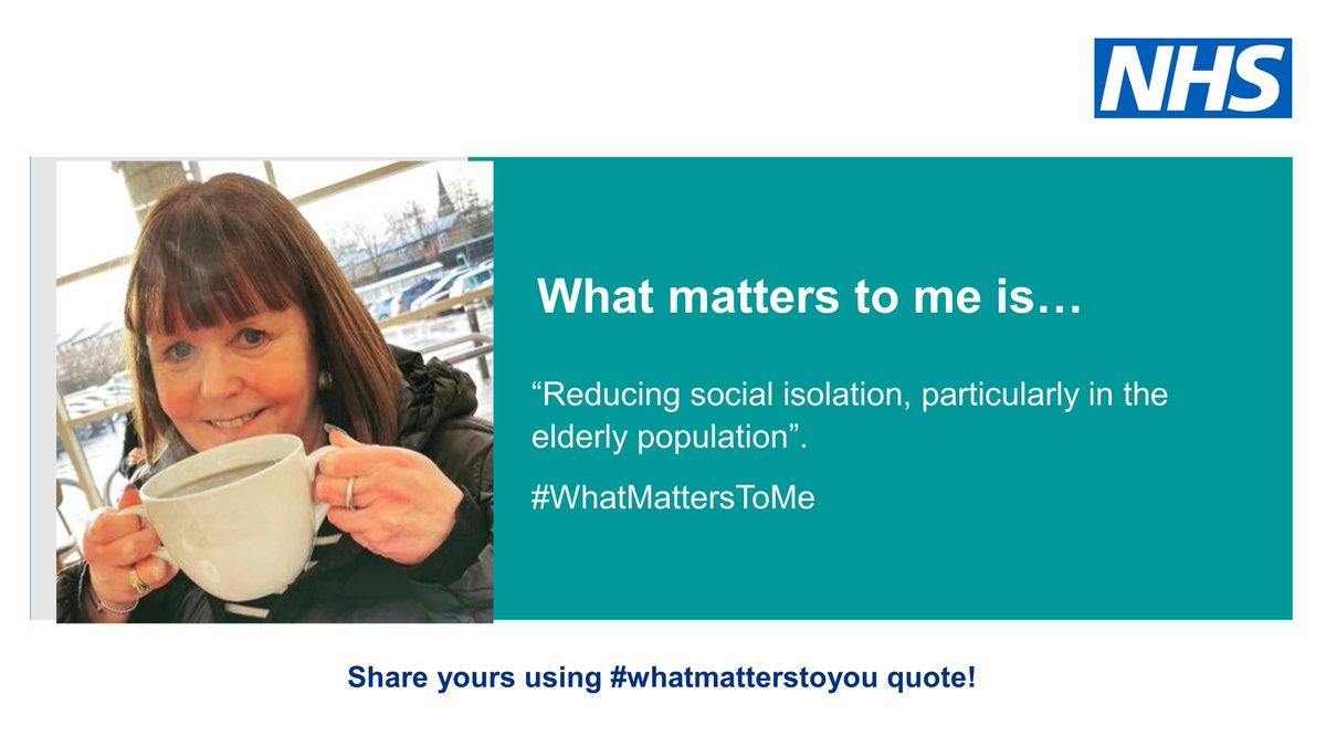 Delighted to be involved in the #WhatMattersToYou campaign with @WYpartnership Thanks @Laura_1Williams! @HelenMc81388599 @CathGormally @NHS_RobW  @robintuddenham @calderdalecares @CHFTNHS @Calderdale @CalderPCNsCare @ActiveCdale
#isolation #loneliness #elderly #community #support