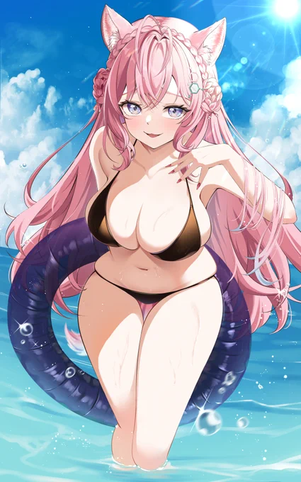 「あれあれ助手く～ん?どこ見てるのかな～??」  #こよりすけっち