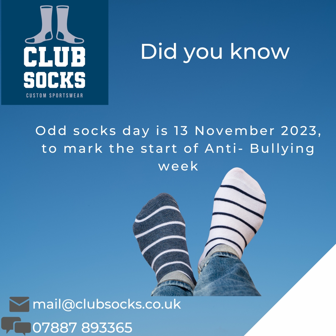 Wisdom Wednesday 
Did you know?

Visit our website and social media pages for socks for every sporting occasion and even bespoke designs!
#factoftheday #fact #socks #clubsocks #sportsocks #universitysports #schoolsports #sportsteam #oddsocks #bespokesocks #sockfact
