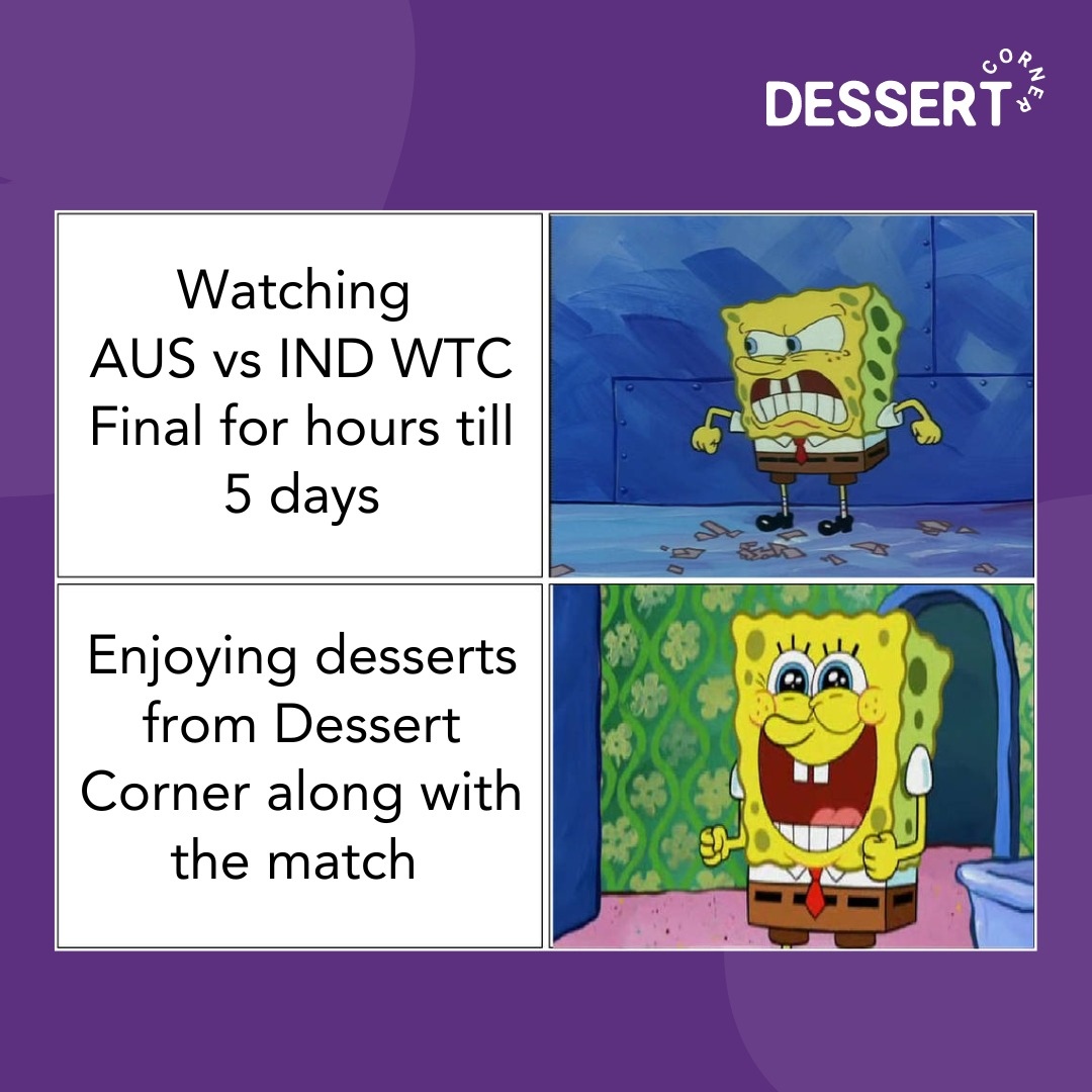 The only thing better than watching Australia vs India 🏏 is watching it with our exquisite Indian-Fusion desserts 🍨🍰🍦 while cheering for your team. #dessertcorner #wtc23 #WTCFinal