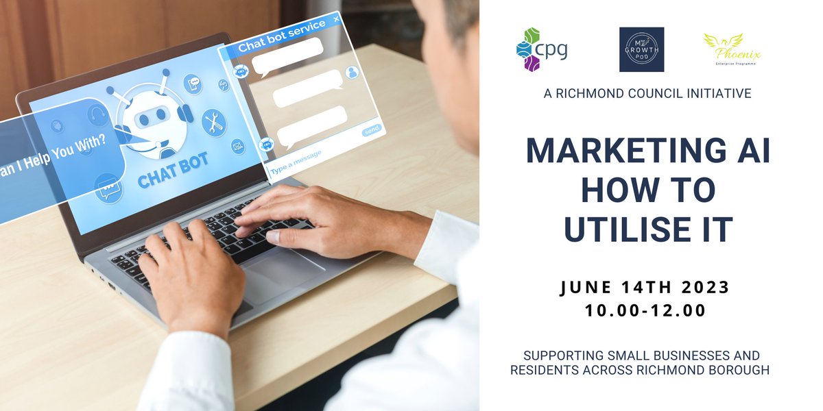 Are you ready to discover the power of #MarketingAI? Join us for a workshop at the Richmond Library Annex on 14th June to explore the new possibilities it can bring you! 
📝bit.ly/428bBjJ 
#StayAheadOfTheCurve #InnovativeMarketing #AIInBusiness #BusinessGrowth
