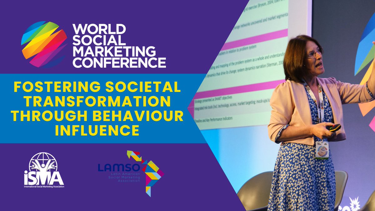 #WSMC23 Join us for the 8th World Social Marketing Conference 
1-3 November #Cali #Colombia 
A must-attend if you’re into behaviour change, social good and communications. 
➡️Register now! bit.ly/WSMCali 
#BeaviourChange #SocMar