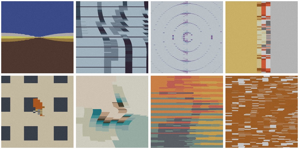 The same as yesterday but with colors. #generative #clojure