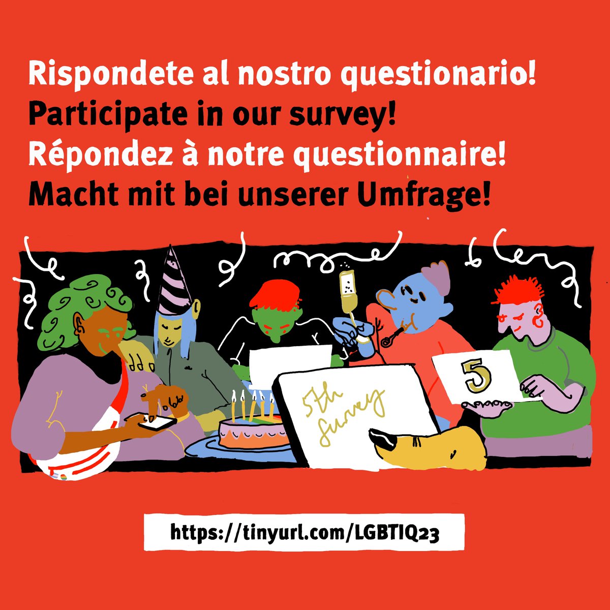 Happy Pride Month! Not only this month, we celebrate all LGBTIQA+ people.

One  important way, how we advocate for the LGBTIQA+ community is through our survey where we collect data on LGBTIQ+ people living in  switzerland. You can participate here: tinyurl.com/LGBTIQ23
#Pride