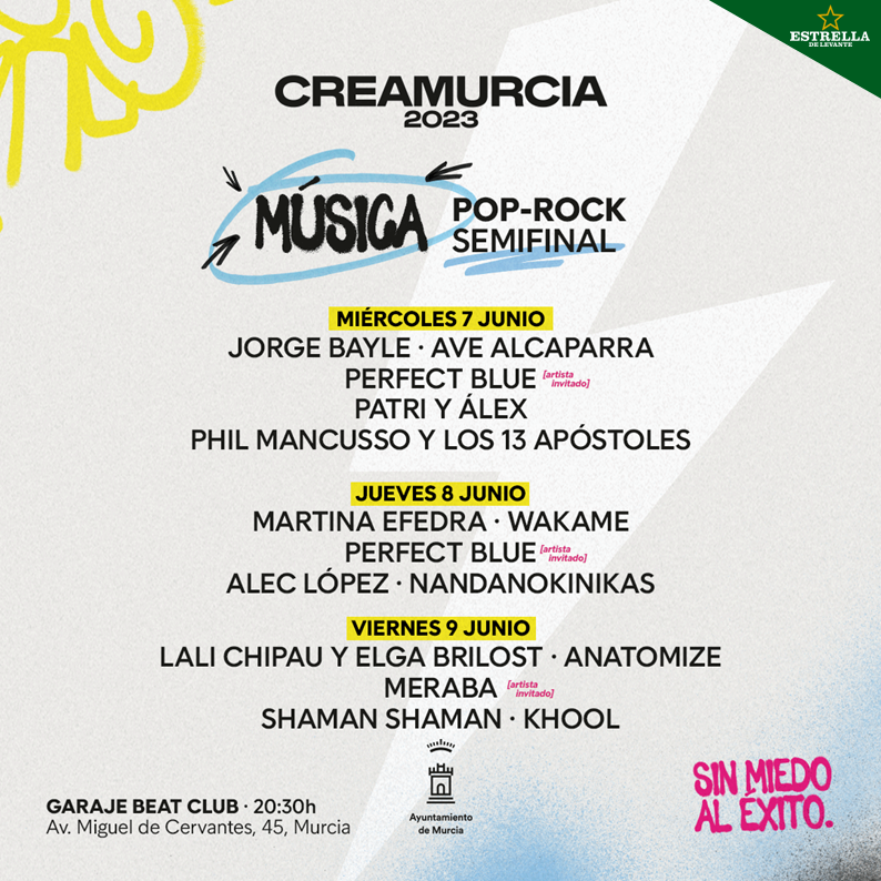 garajebeatclub's tweet photo. CreaMurcia lleva 31 años siendo un referente como uno de los concursos para jóvenes talentos más prestigiosos del país.
Esta semana se celebran las Semifinales de la categoría de música pop-rock en @garajebeatclub, con entrada gratuita.
#ApoyaTuEscenaLocal
#ApoyaTuSala https://t.co/a21cY5K2YD