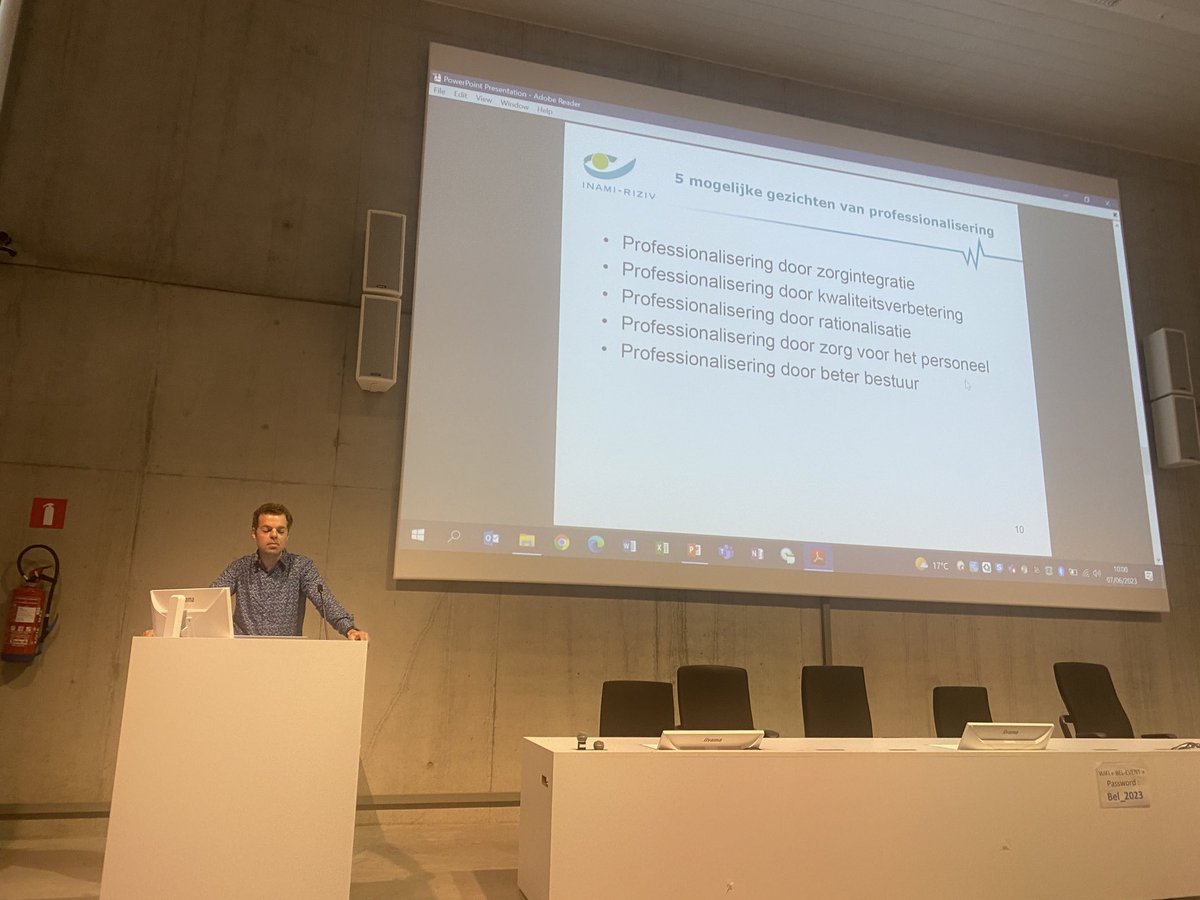 Pedro Facon on how to professionalize hospitals #hospitalsBE