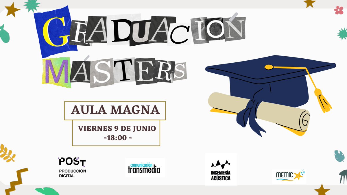 MasterMEMIC's tweet photo. El próximo viernes tendremos la graduación de nuestros alumnos.🎓🎓 Enhorabuena por todo lo conseguido🥳🥳 https://t.co/HWuxDiSn2j