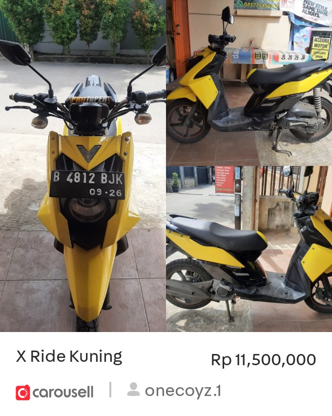 Check out 'X Ride Kuning', available at Rp 11,500,000 on #Carousell: carousell.app.link/LAwp8ohPqAb