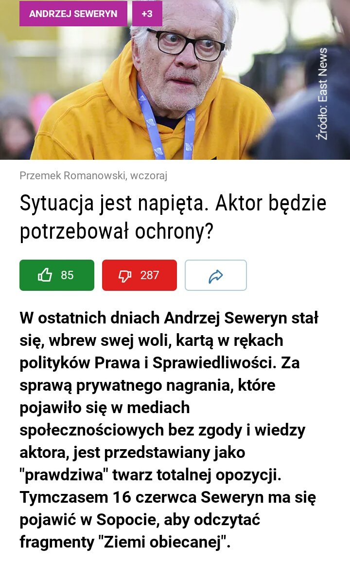 Kot_Behemot_NSA's tweet photo. W tym Film WP pracują jajcarze.
"Bez zgody i wiedzy autora"😆
PS Tak, czytałem oświadczenie Seweryna. Ale błagam, szanujcie nasze brzuszki bolące od śmiechu.
#Pegasus #Romanus #Maximus https://t.co/BMZ8oicHi7