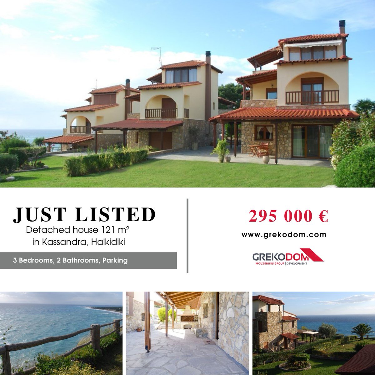 grekodom's tweet photo. For Sale - Detached house 121 m² in Kassandra, Halkidiki

Land size: 150 m²
Number of floors: 3
Year of construction: 2002
Distance from sea: 300 m
Distance from airport: 98 km
Number of rooms: 4
Heating Type: diesel

More - https://t.co/WmPyEtyOX7 https://t.co/KqRvtBy0iL