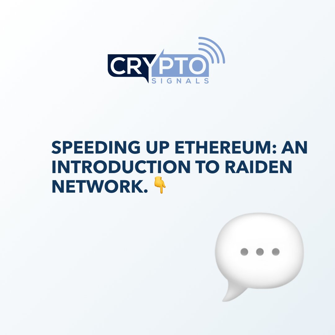 CryptosignalsO's tweet photo. The #RaidenNetwork is an off-chain scaling solution for #Ethereum, enhancing its capacity to handle transactions.

It aims to make ERC20 token transfers cheaper, faster, and more scalable without compromising #security. https://t.co/h1Dyoswj07