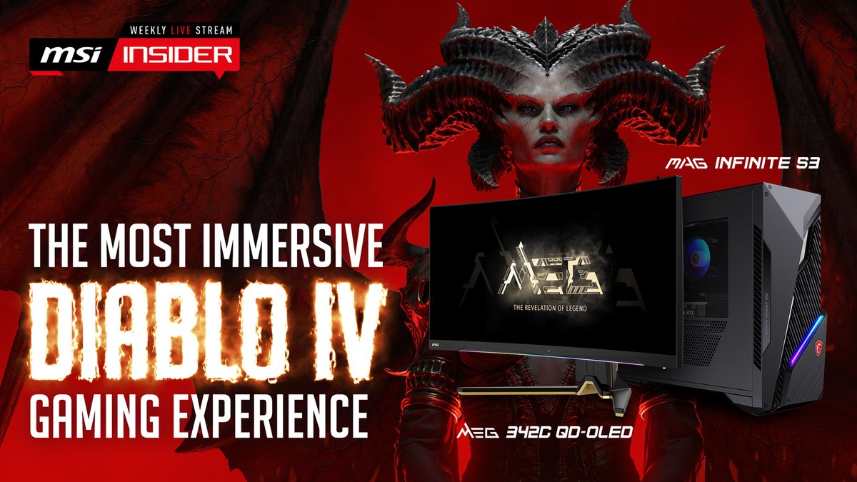 #MSIInsider This week’s livestream covers the launch of the latest Blizzard game #DiabloIV. We will go over the hardware requirements, bundles and general information about the game. Stay tuned: youtube.com/live/6uXAvDzLv…
