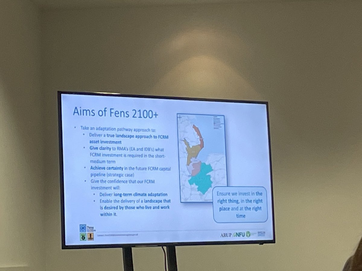 Flood_CoP's tweet photo. The unique Fens landscape under the microscope here this morning - as process for 2100+ is shared by Amy at EA. What is the people, place, purpose of its future #Floodandcoast2023 https://t.co/1zAR1JbLFO