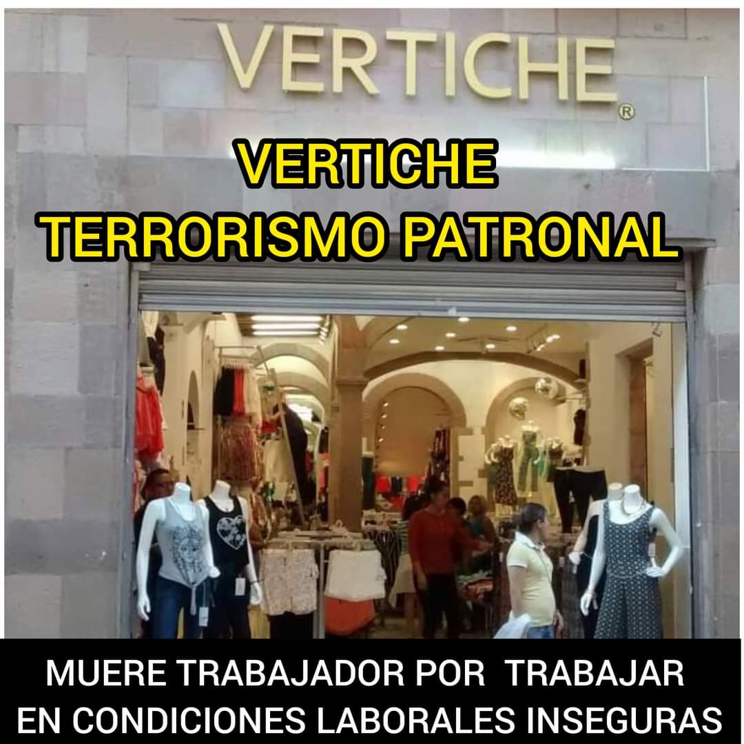 cupkeide's tweet photo. MUERE CESAR GERARDO, JOVEN Q SUFRIÓ CAÍDA POR NEGLIGENCIA DE LA TIENDA DE ROPA VERTICHE

Sufrió lesiones considerables al no ser provisto de equipo de seguridad y realizar actividades que no eran su responsabilidad

#Vertiche
#Justiciaparagerardo 
@vertichemx HAZTE RESPONSABLE!! https://t.co/RYyUYqRSrE