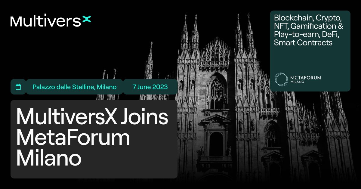 Explore #MultiversX and get new insights on blockchain, AI, and the Metaverse.

Join <a href="/beniaminmincu/">Beniamin Mincu |🇺🇸/acc</a> and <a href="/daniloscarlucci/">Danilo S. Carlucci</a> for a Fireside Chat at #MetaforumMilano 🇮🇹

Happening today, 12:00 UTC.
