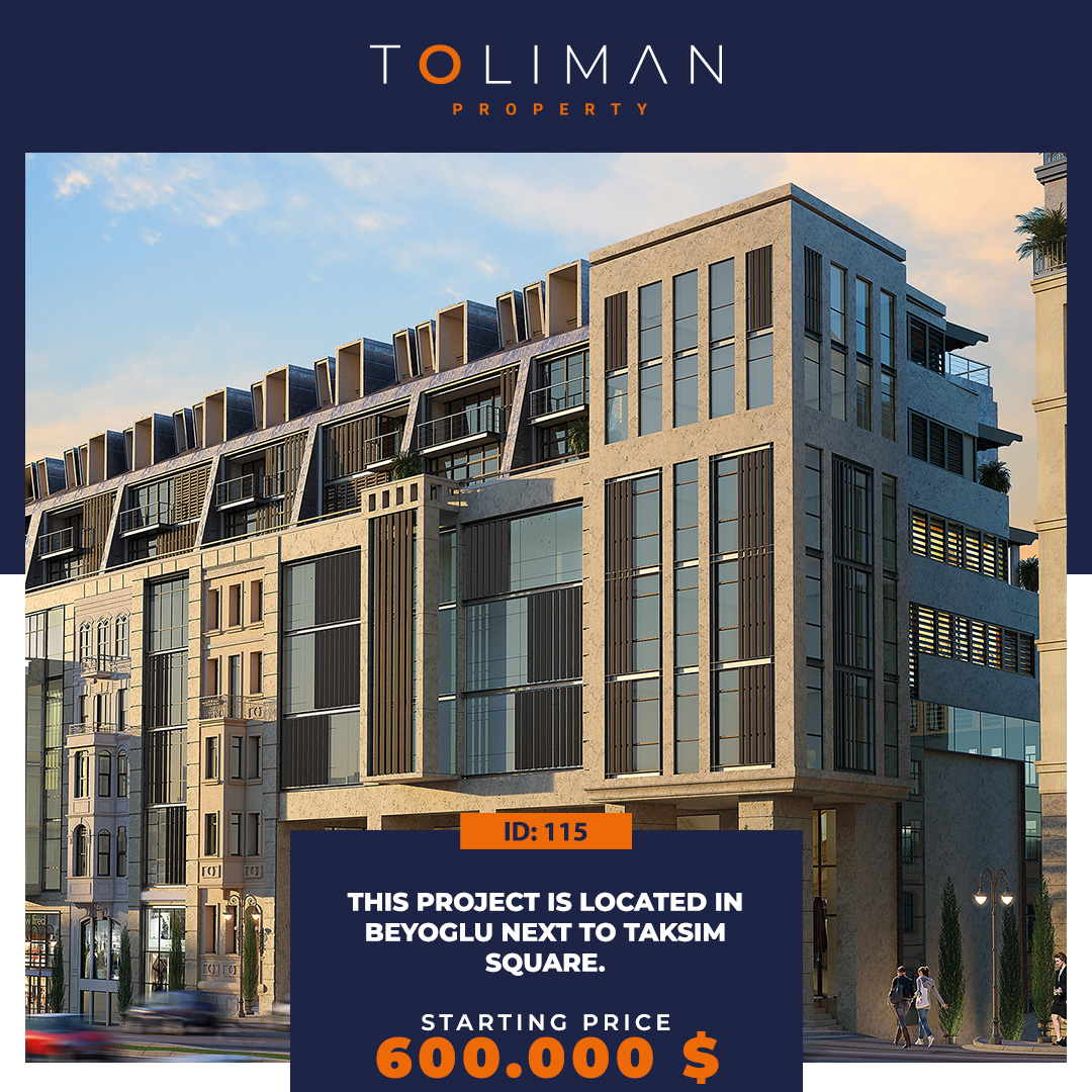 TolimanProperty's tweet photo. THIS PROJECT IS LOCATED IN BEYOGLU NEXT TO TAKSİM SQUARE.
Starting Price: 600.000 $
.
.
#realestate #realestateinturkey #turkishcitizenship #tolimanproperty #realestateistanbul #realestateinvestment #turkey #luxuryproperty #luxuryrealestate #istanbulapartmentsforsale https://t.co/qRjKasW8hn