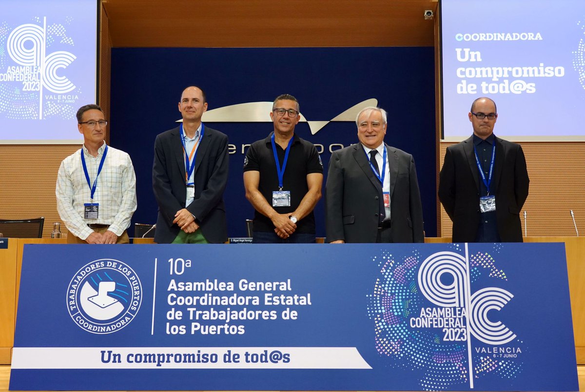SoyCoordinadora's tweet photo. Dispuestos ya para empezar el trabajo en la 10 Asamblea de Coordinadora Estatal de Trabajadores de los Puertos tras su inauguración.

#AsambleaCoordinadora2023
#SomosPuerto 
#SomosCoordinadora https://t.co/KBiagsd7cb