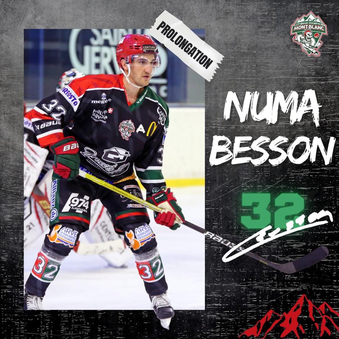 🟢 𝗜𝗡𝗙𝗢 𝗠𝗘𝗥𝗖𝗔𝗧𝗢 🔴

𝗡𝘂𝗺𝗮 𝗕𝗘𝗦𝗦𝗢𝗡, cadre du club du Mont-Blanc, prolonge pour une saison supplémentaire sous les couleurs des Yétis ! 

Le défenseur aura toujours la rage de vaincre la saison prochaine et espère, lui aussi, aller jusqu'au bout avec l'équipe !