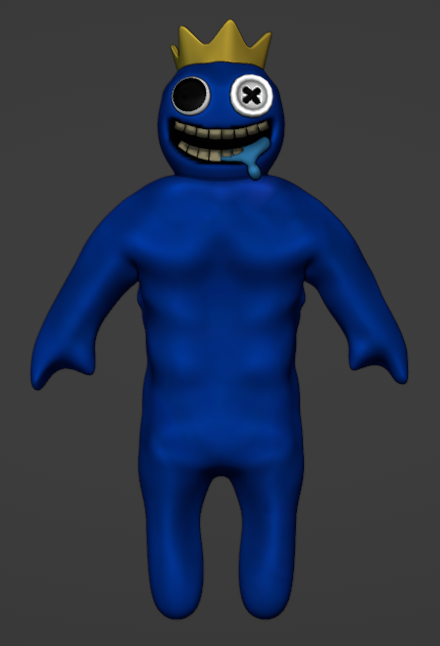 RAINBOW FRIENDS BLUE 3d Model, Roblox