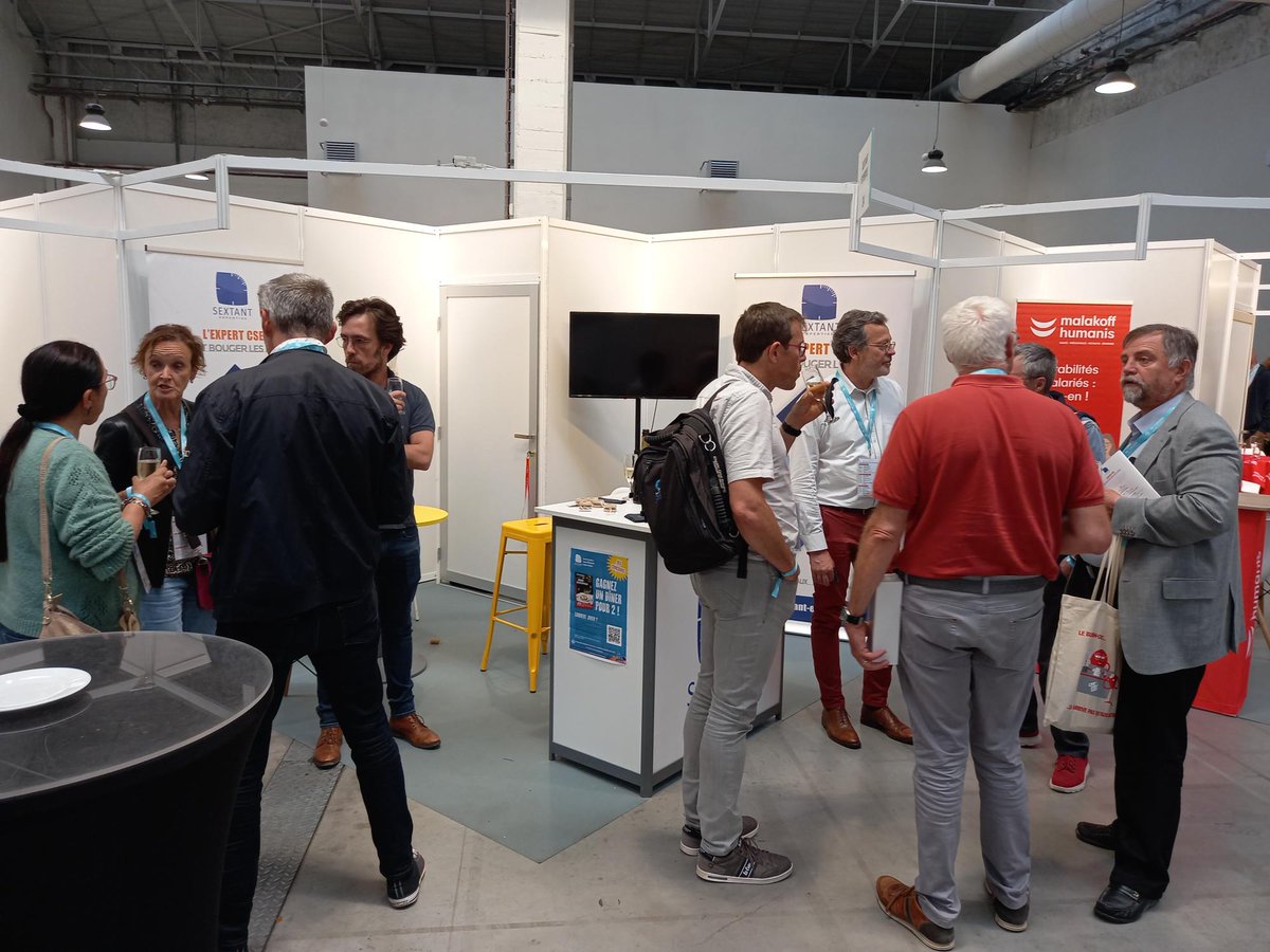 SextantCSE's tweet image. @SextantCSE est présent depuis hier et jusqu'à demain sur le congrès de @Metalcfecgc @CFECGC Aujourd'hui c'est @EtienneSextant @ChPelletSextant et @IsaIsanicolas  qui vous accueilleront sur le stand. Venez les rencontrer, poser vos questions :-) #LeHavre #CSE #congresmetalcfecgc