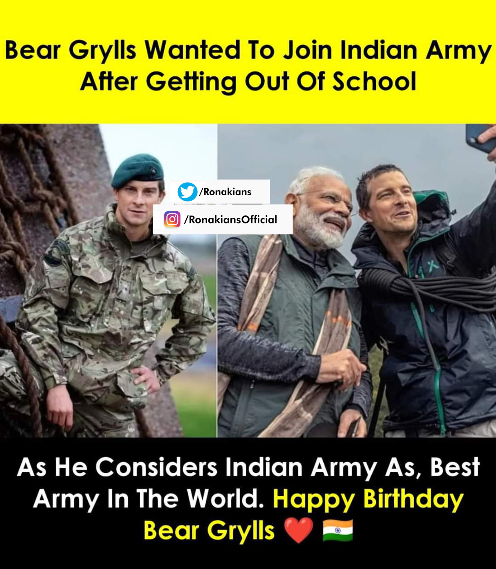 Happy Birthday Bear Grylls   