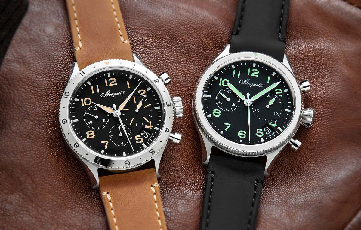 time_watches's tweet image. #Breguet  unveiled the new generation of its iconic Type XX pilot's watches, this time issued in two versions: the military-inspired #Type20 Chronographe 2057 and the #TypeXX Chronographe 2067 drawing on the finest civilian models. Full details at timeandwatches.com/2023/06/bregue…