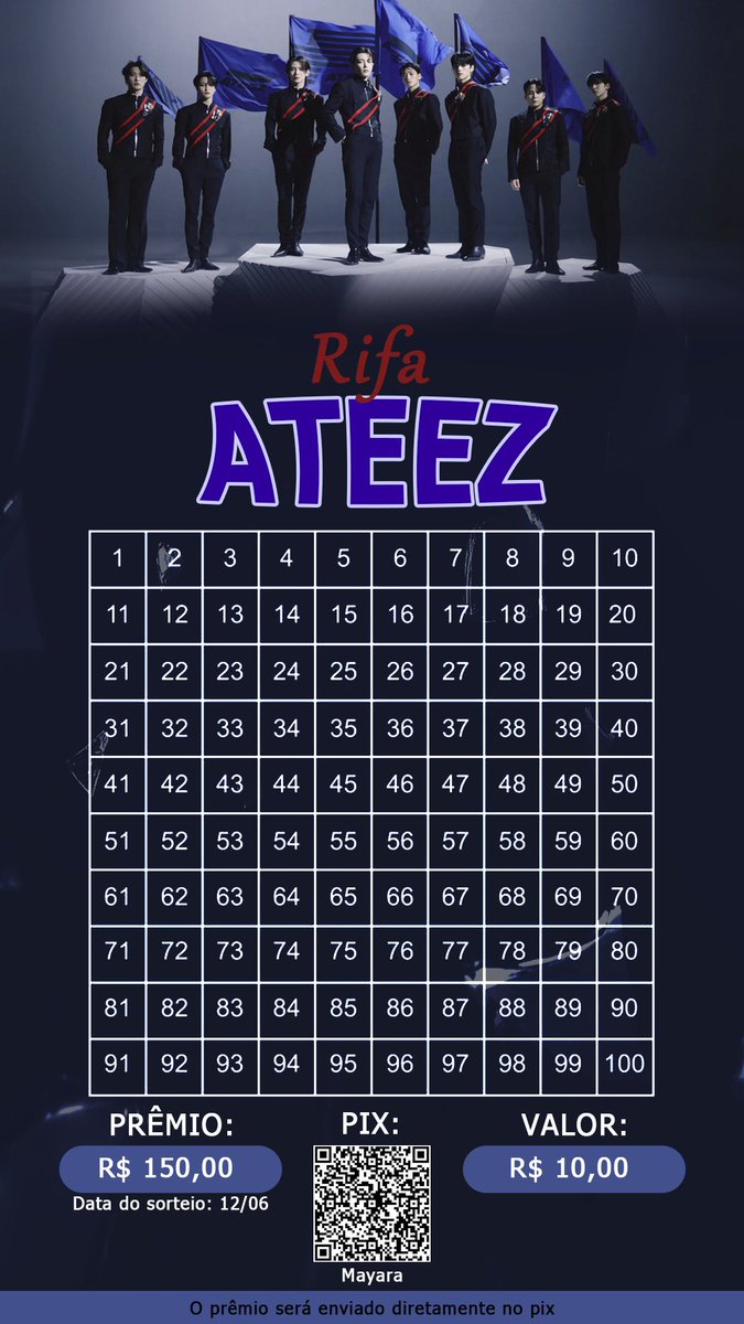 MayAtiny_'s tweet photo. Gente, estou fazendo rifa para ir no show do Ateez. Por favor me ajudem!!! https://t.co/CqtY0Dk02G