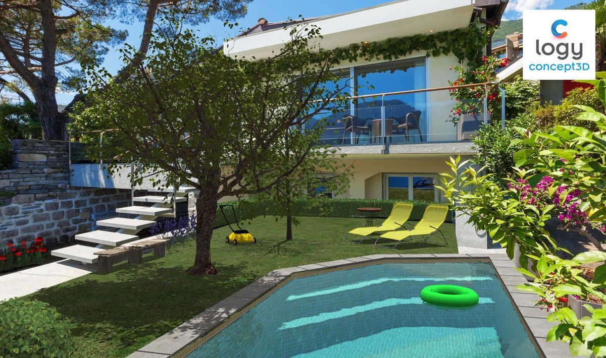 Un nouveau projet en #RéalitéAugmentée sur #logyconcept3D 😎

#logyline #piscine #3d #piscineprivée #projection #projet3d #realiste #photography #photo #jardin #homedecor #exterieur #exterieurmaison