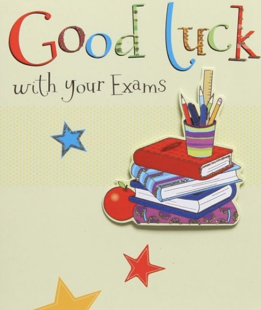 Best of luck to all taking exams this June 💚❤️