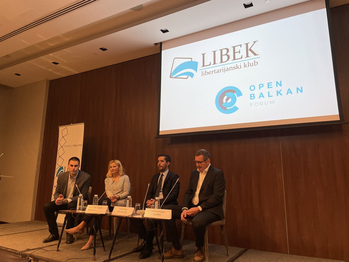 Prvi panel na konferenciji Open Balkan Forum 2 <a href="/LibekBG/">Libek - Libertarijanski klub</a>