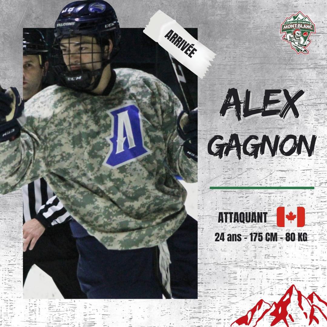 🟢 𝗜𝗡𝗙𝗢 𝗠𝗘𝗥𝗖𝗔𝗧𝗢 🔴

Nouvelle arrivée en attaque pour notre équipe des Yétis ! Le canadien 𝗔𝗹𝗲𝘅 𝗚𝗔𝗚𝗡𝗢𝗡 posera ses valises au Mont-Blanc la saison prochaine. 

Après 4 saisons en NCAA III, Alex viendra apporter son expérience dans l'équipe des Yétis !