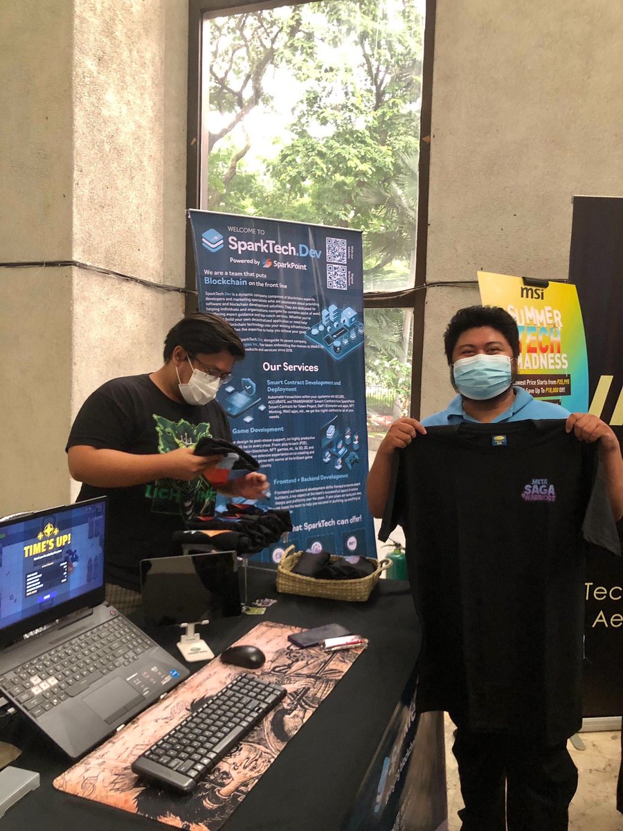 MetaGamingGuild's tweet image. 📣 We’re one with DICT in celebrating National #ICTMonth!

With @metasagawarrior, we invite you to unlock a world of endless possibilities with NFT games! 

We’ll be at the @DICTgovph main office on June 5-8. Play msw.gg &amp;amp; take home exclusive merch 😉

#ICT #game