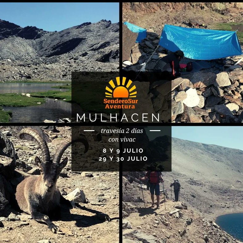 ✨ INTEGRAL DE LOS TRESMILES  Y
  SUBIDA AL MULHACEN 🏔️🌄 ✨ 
vivac en alta montaña 🌄🌙
Te dejamos las fechas de este mes de Julio. no te pierdas esta experiencia e la alta montaña andaluza📆
Mas información y reservas en este enlace📲👇🏻
senderosuraventura.com/trekking