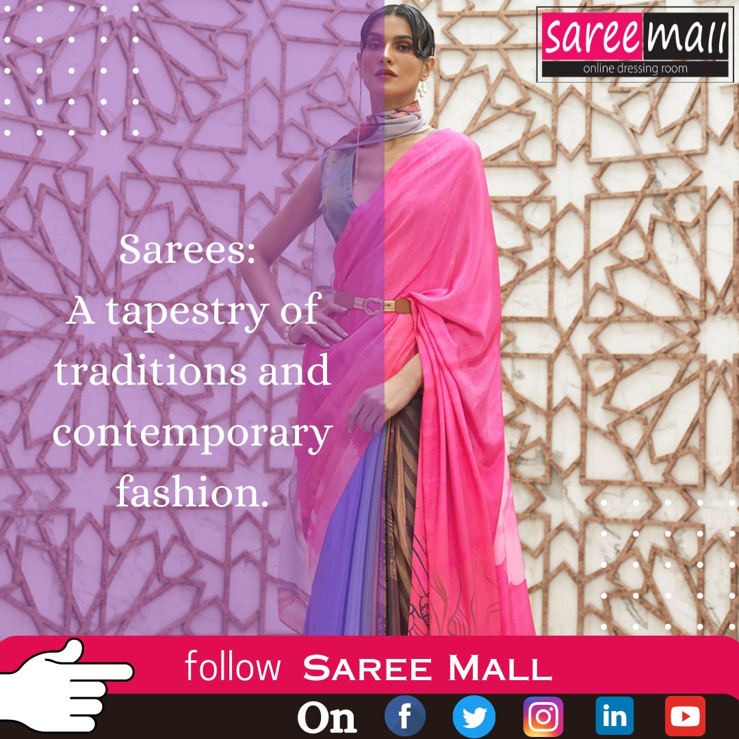 Fashion Thought of the day...
~Curated with❤️by Saree Mall~
🥻🥻🥻
*
*
*
*
*
*
*
#shopasaree with #sareemall
*
*
*
Tags:
#saree #sareelove #sareestyle #sareelook #sareegoals #sareefashion #sareeinspiration #sareedraping #sareeblouse #sareecollection #sareedesigner #sareetrends