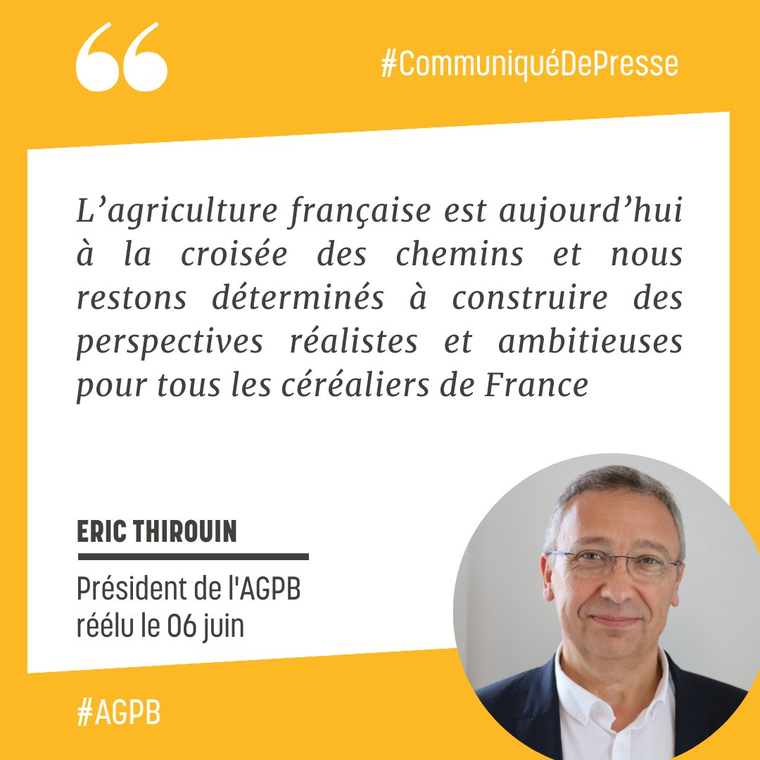 AGPB_Cerealiers's tweet photo. 🗳️Confiance renouvelée à @EricTHIROUIN  et son équipe par  le conseil d'administration @AGPB_Cerealiers !🌾
les Céréaliers de France confirment ainsi leur engagement à défendre des solutions réellement durables pour la ferme France
👀Lire notre CP👉https://t.co/8CF7UiZbig https://t.co/0nzypxPSbM