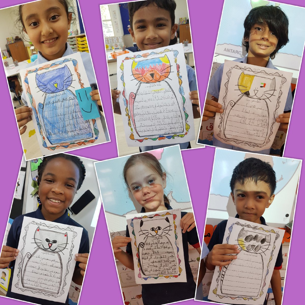 AIS_Grade2's tweet photo. Grade 2 non-Arab students used their Arabic writing skills to write about their pets during their Arabic class!🐱

Well done!⭐️

#AISGrade2 #AISArabic #AISJourneyToSuccess https://t.co/VBwfkZVWZI