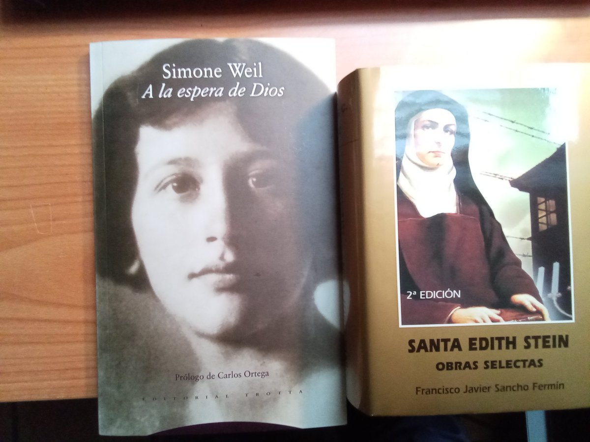 Cuando se cumplen años como me ocurre en el dia de hoy, da gusto recibir regalos así #EdithStein #SimoneWeil #Cumpleaños Gozosa lectura