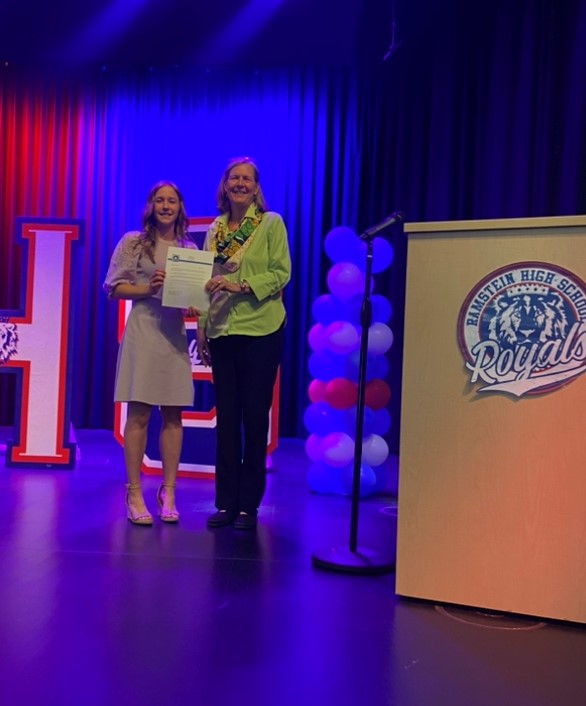 Congratulations to the 2023 OSHNA Scholarship recipient Claire Dalling! Claire, a senior at Ramstein High School this year, is intending to attend Brigham Young University in the Fall and will be working towards her Bachelor's of Science in Nursing. Congratulations Claire!