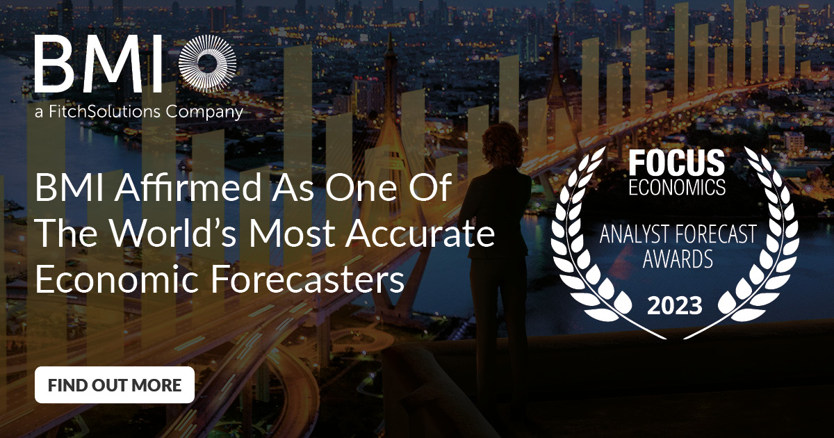 FitchSolutions's tweet photo. We are proud to announce that BMI has once again been named one of the world’s most accurate economic forecasters, winning more Top 3 Awards than any other research provider in the 2023 FocusEconomics Analyst Forecast Awards. https://t.co/RMgpTAktkv

#ConnectedThinking https://t.co/KnST6n9ius