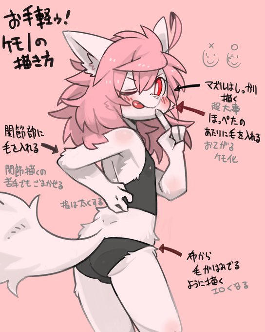 配信で「ケモノの描き方を教えてください!」と言われたので、自分流のケモノの描き方を置いておきます。
でも本当にケモ絵が上手くなるコツは、好きな神ケモ絵師の絵を真似して練習しまくる事なのでこの資料はあまり意味ないです。トホホ https://t.co/YDTlPEoG7R