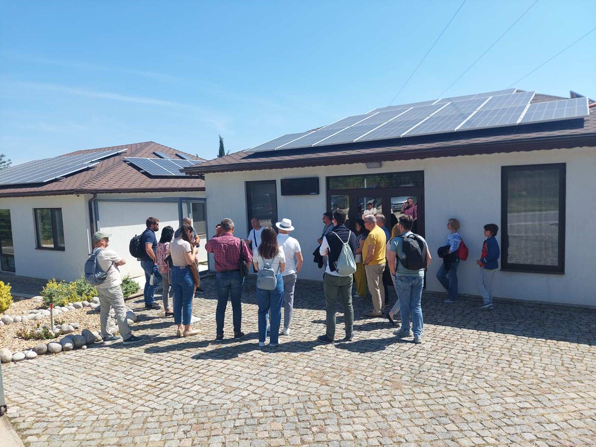 Yesterday we also had a study tour in another beautiful Bulgarian seaside resort, Albena, equipped with PV installations for their own needs, sharing some of their impressive achievements for 2022 during the presentation that was held. 🌞