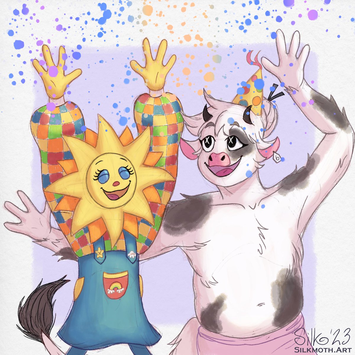 A birthday present for a friend on discord! This is Sally with my friends OC Martha!!

#welcomehome #welcomehomepuppetshow #sallystarlet #welcomehomeoc #originalcharacter #welcomehomefanart #digitalart #digitaldrawing