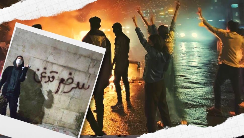 freedomfight981's tweet photo. زانو زده زندگی نخواهم کرد حتی اگر سقف آسمان کوتاه تر از قامتم باشد.
#مرگ_بر_ستمگر_چه_شاه_باشه_چه_رهبر https://t.co/6ugmWHvtFM