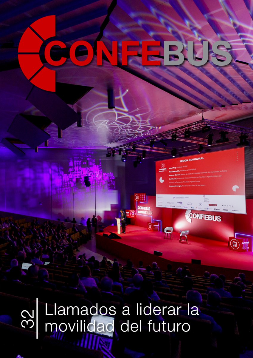 ConfebusSocial's tweet photo. 🆕Lanzamos un nuevo nº de la #RevistaCONFEBUS🚌, "Llamados a liderar la movilidad del futuro", con el foco puesto en la reciente celebración de #ConfebusSummit2023, #Buscandoelfuturo, del que se extrajeron 5⃣conclusiones principales...
¡No te lo pierdas! 👉https://t.co/PsHfCXgrY7 https://t.co/4hbf3Chgib