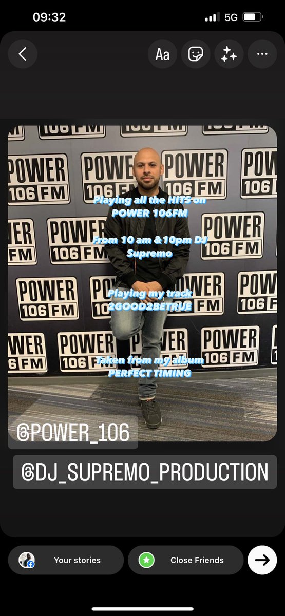 PLAYING MY SONG 2GOOD2BETRUE DJ SUPREMO ON POWER 106 FM #power106FM #Djsupremo #OSRIS2GOOD2BETRUE #AIRPLAY #OSIRISPERFECTTIMING