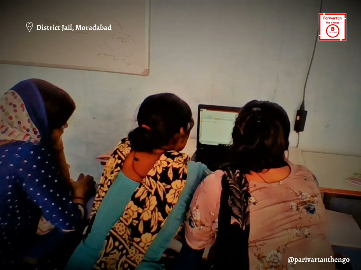 parivartantheng's tweet photo. #BCCT8 classes under our project #Panthini are being taken in @jailmoradabad to empower women prisoners. 
We are providing them knowledge of basic Computer operations, 2hrs daily.
@_DigitalIndia @digital
@DMMoradabad @Comm_Moradabad
@Uppolice @UPGovt @CMOfficeUP @moradabadpolice https://t.co/HXnOSmcwV0
