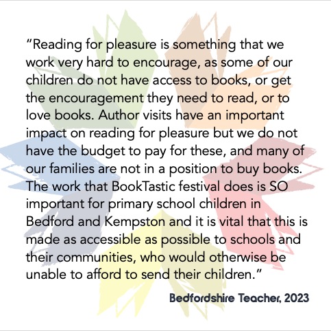 Help! to get 2,250 pupils from #Bedford schools to our Schools Events at the Uni of Beds is over £25000. We have some funding but can you help? crowdfunder.co.uk/p/BookTastic-t…… #lovereading #lovebooks #readingforpleasure #booklover #bookfestival #getkidsreading #readersoftwitter