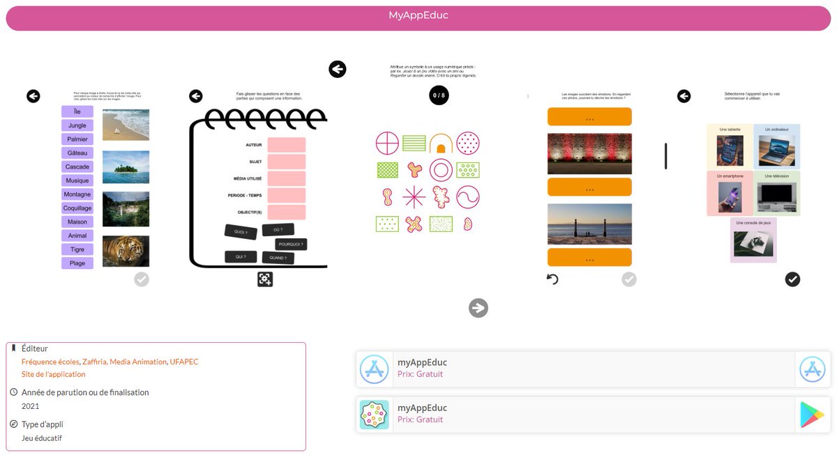 #LaSourisGrise a testé l'application #MyAppEduc, que nous avons développée avec @Media_Animation et <a href="/CentroZaffiria/">Zaffiria</a> ! « Cette appli constitue un bon support de discussion avec des #enfants sur leurs usages et leur compréhension de la sphère numérique ». webzine.souris-grise.fr/myappeduc/